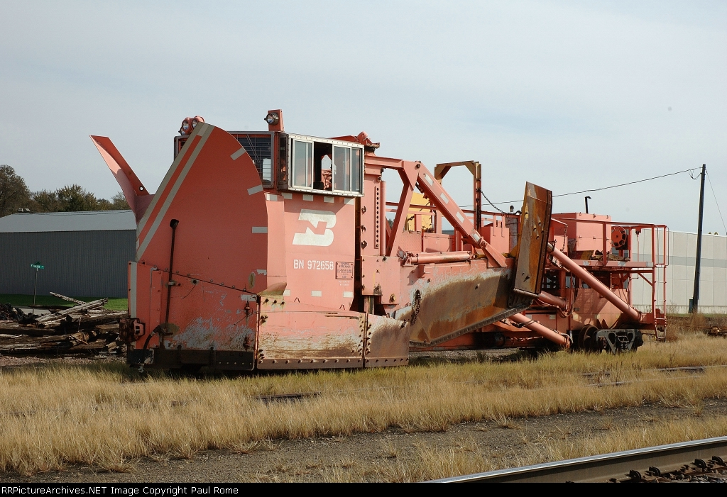 BN 972658, Jordan spreader, ex GN X1713, at the BNSF Yard